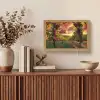 Wijngaard - Druiven - Zonsondergang Light Box met kabel (Tafellamp) klein -sfeer2