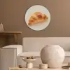 Croissant - Brood - Beige Akoestische PET Vilt - Rond klein -sfeer1