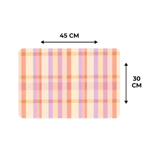 Pastel - uitpatroon - Geometrisch Placemat vinyl groot 368 -specs
