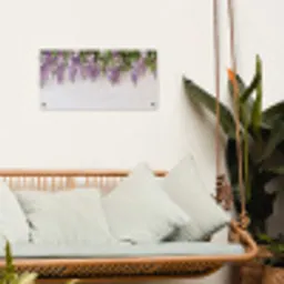 Blauwe regen - Bloemen - Paars tuinposter los doek klein -sfeer7