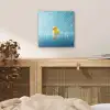 Bubbels - Badeend - Geel aluminium wit klein -sfeer3