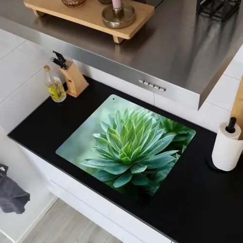 Blad - Plant - Groen - Textuur Inductie beschemer met haakjes middel -sfeer1