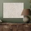 Decoratief - Labyrint - Beige PET vilt klein -sfeer2