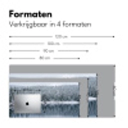 Bos - Reflectie - Meer - Winter - Serene Muismat XXL klein -sfeer5