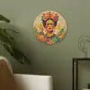 Vrouwelijk - Bloemen - Sieraden Akoestische PET Vilt - Rond klein -sfeer2