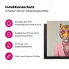 Tijger - Strik - Jasje - Roze Inductie beschermer vinyl 3mm middel -zzzzzzz-lf-ups