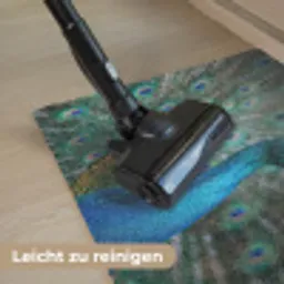 Pauw - Veren - Blauw Deurmat klein -reinigen_DE