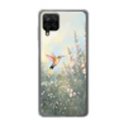 Kolibrie - Illustratie - Kleurrijk Telefoonhoesje Samsung Galaxy A12 klein -3d