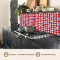 Ruit - Sterren - Rood keuken achterwand 2 middel 871 -usp_DE