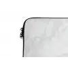 Minimalistisch - Wit - Grijze aders laptophoes neopreen klein 279 -detail