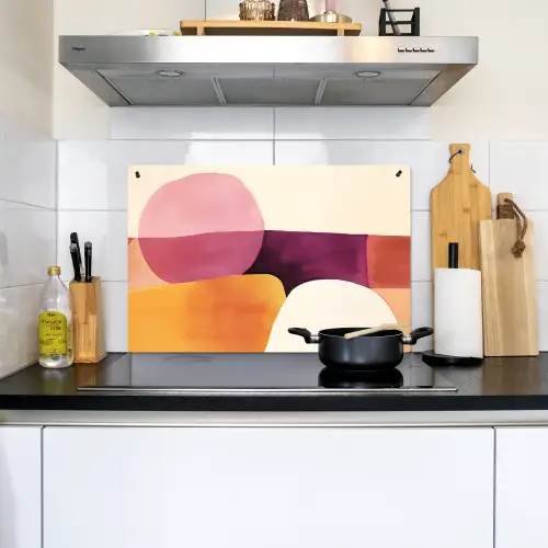 Vormen - Abstract - Kleurrijk Inductie beschemer met haakjes klein -sfeer2