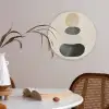 Japandi - Wabi sabi - Beige Akoestische PET Vilt - Rond klein -sfeer3
