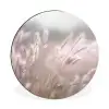 Graspluimen - Wind - Beige - Mistig Wandcirkel aluminium klein -3d