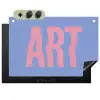 Art - Roze - Blauw Inductie beschemer met haakjes klein -3d