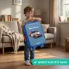 Pijlsnelle politieauto Kinderkoffer - Blauw klein -sfeer2_NL