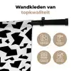 Vormen - Zwart - Onregelmatig Wandkleed katoen klein 269 -sfeer2