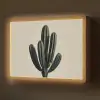 Cactus - Subtiel - Groen Light Box met batterij (Wandlamp) middel -z3d_website