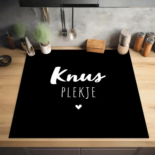 Thuis - Quotes - Knus plekje - Tekst Inductie beschermer vinyl 3mm middel -sfeer5