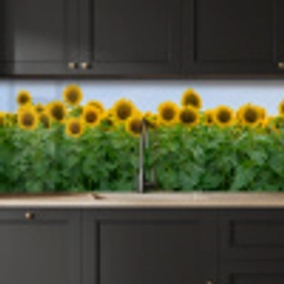 Zonnebloemen - Geel - Natuur keuken achterwand 2 middel -sfeer1