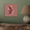 Illustratie - Vogels - Abstract - Roze aluminium wit klein -sfeer2