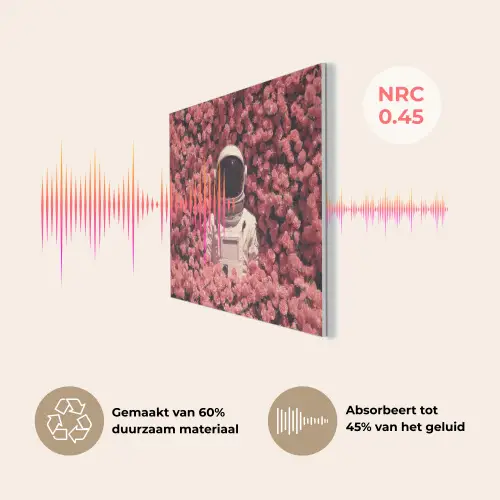Bloemen - Roze - Astronaut PET vilt klein -USP_NL