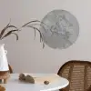 Patroon - Grijs - Oud - Beton Wandcirkel behangsticker klein 186 -sfeer3