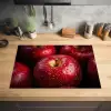 Rood - Appels - Fruit Inductie beschermer vinyl 3mm klein -sfeer5