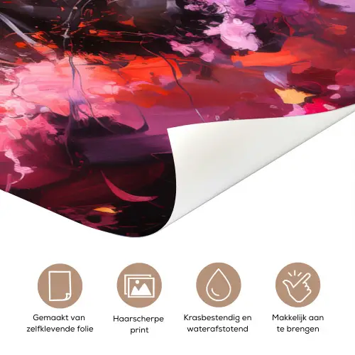 Paard - Dieren - Meisje - Roze deurposter klein -closeup_NL