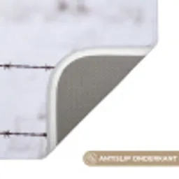 Sneeuwuil - Hek - Sneeuw - Wit Badmat klein -USP_AntislipNL