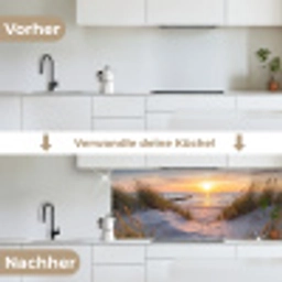 Strand - Zonsondergang - Natuur - Landschap keuken achterwand 2 middel -voor-na_DE