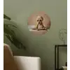 Bad - Hond - Boek - Zonnebril Wandcirkel behangsticker klein -sfeer2