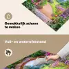 Doorkijk - Poort - Bloemen - Tuin Inductie beschemer met haakjes middel -ky-schoon-nl