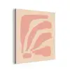 Bohemian - Roze - Pastel - Abstract aluminium wit klein -3d