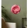 Roze - Roos - Romantisch Wandcirkel kunststof plaat 5mm dik klein -sfeer3