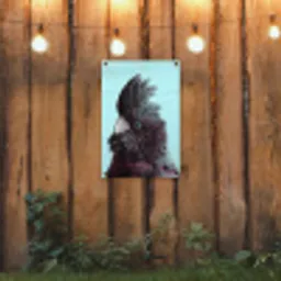 Kaketoe - Vogel - Blauw tuinposter los doek klein -sfeer1