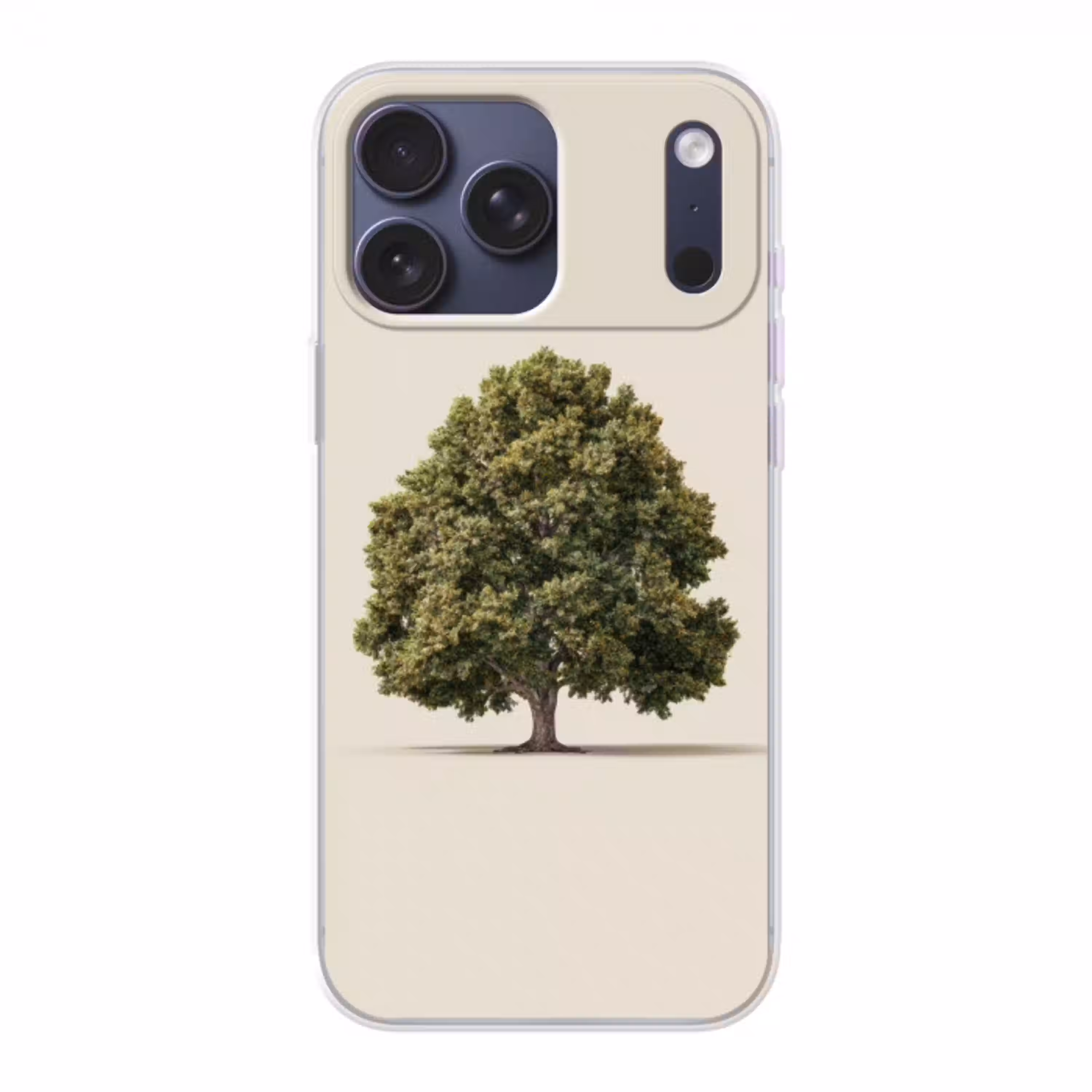 Eikenboom - Groen - Lichte achtergrond Telefoonhoesje iPhone 17 Pro Max klein -3d