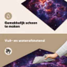 Space - Stars - Abstract - Colorful Inductie beschemer met haakjes klein -ky-schoon-nl