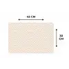 Patroon - Beige - Lijnen - Bruin Placemat vinyl groot 368 -specs