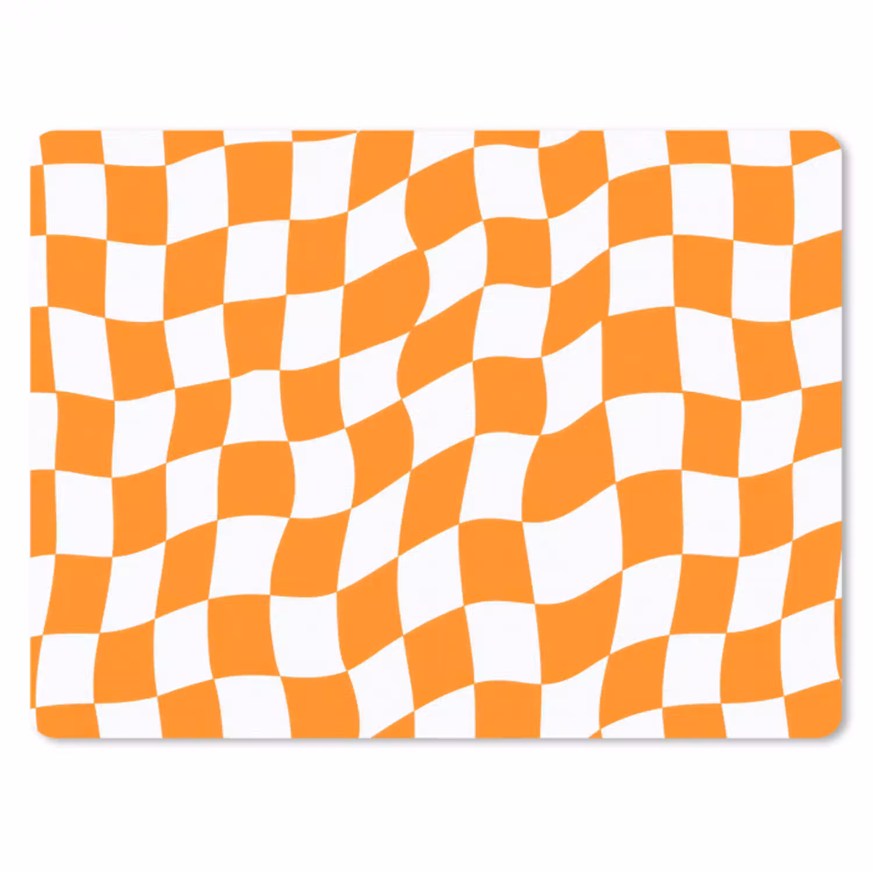 Golvend - Patroon - Oranje muismat rubber klein 262 -3d