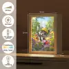 Wasbeer  - Natuur - Bloemen - Bouwhelm Light Box met kabel klein -USP_NL