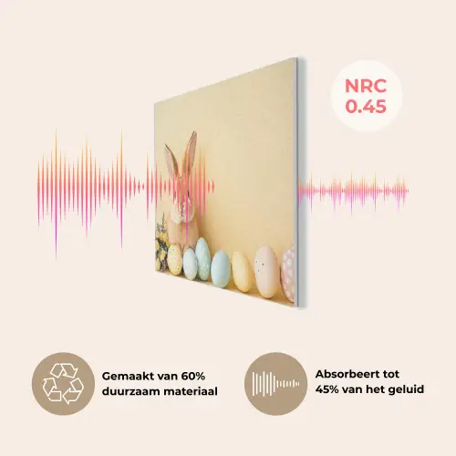 Eieren -  Konijn - Pasteltinten PET vilt klein -USP_NL