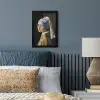 Meisje met de parel - Johannes Vermeer - Bril fotolijst zwart zonder passe partout klein -sfeer3