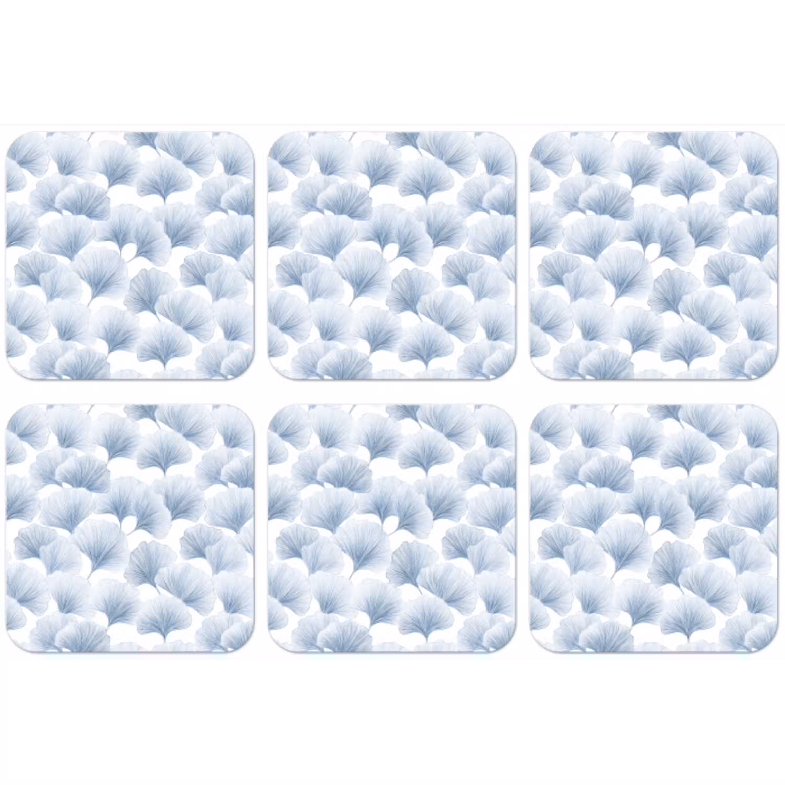 Waaier - Modern - Blauw onderzetter kurk middel 366 -zkaufland3dotto