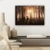 Bos - Hert - Zon - Bomen - Winter - Natuur - Dieren canvas 2cm klein -sfeer6