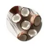 Kokosnoten - Bruin - Shaduw Wandcirkel Organisch Forex 3mm klein -3d