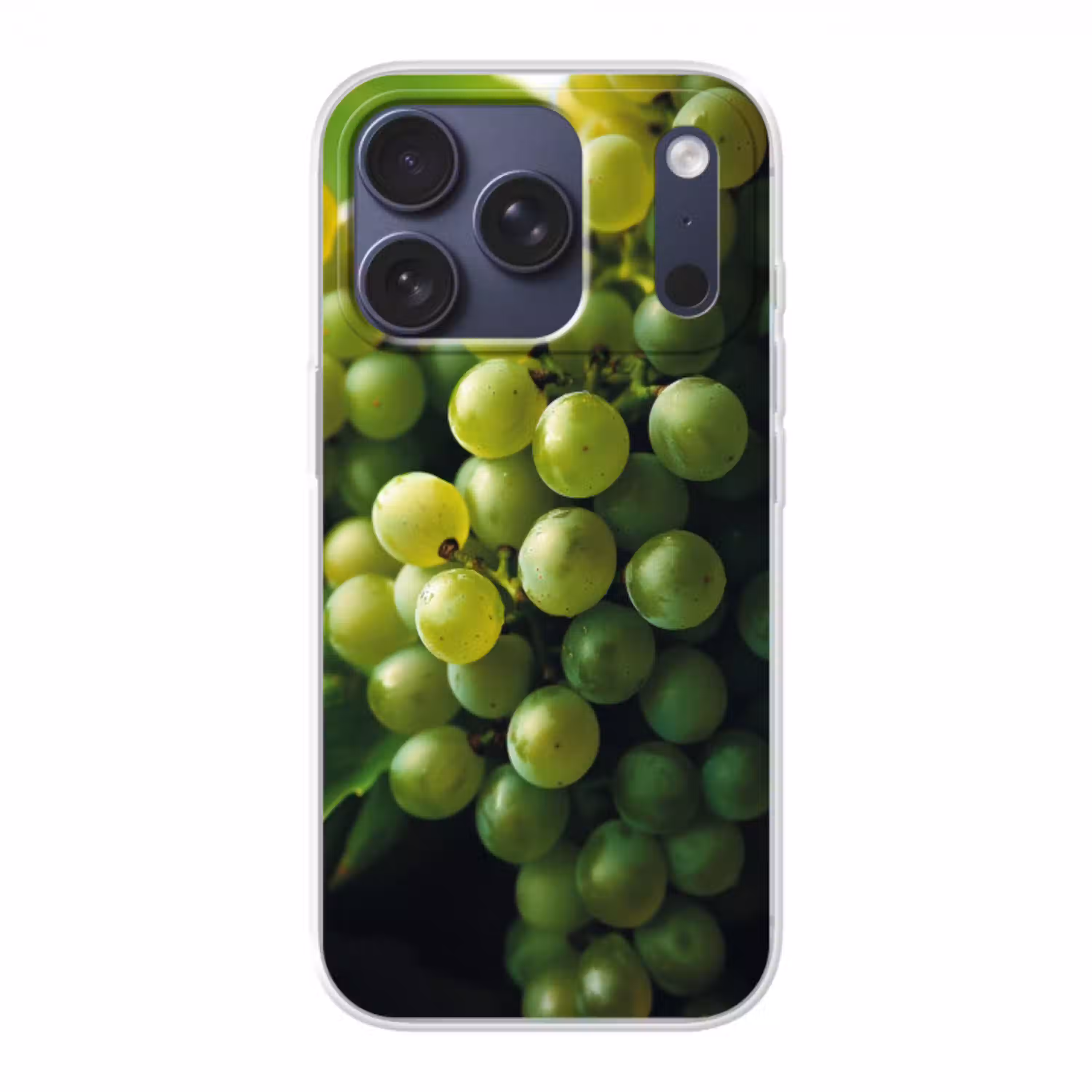 Druiven - Tros - Groen Telefoonhoesje iPhone 17 Pro klein -3d