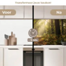 Zonlicht - Bospad - Bomen keuken achterwand 2 middel -voor-na2_NL