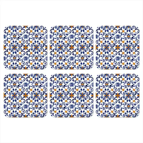 Patroon - Modern - Kleurrijk onderzetter kurk middel 366 -3d