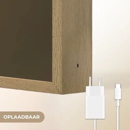 Takken - Katoen - Wit - Bollen Light Box met batterij (Wandlamp) middel -USP_websiteoplaadbaarNL