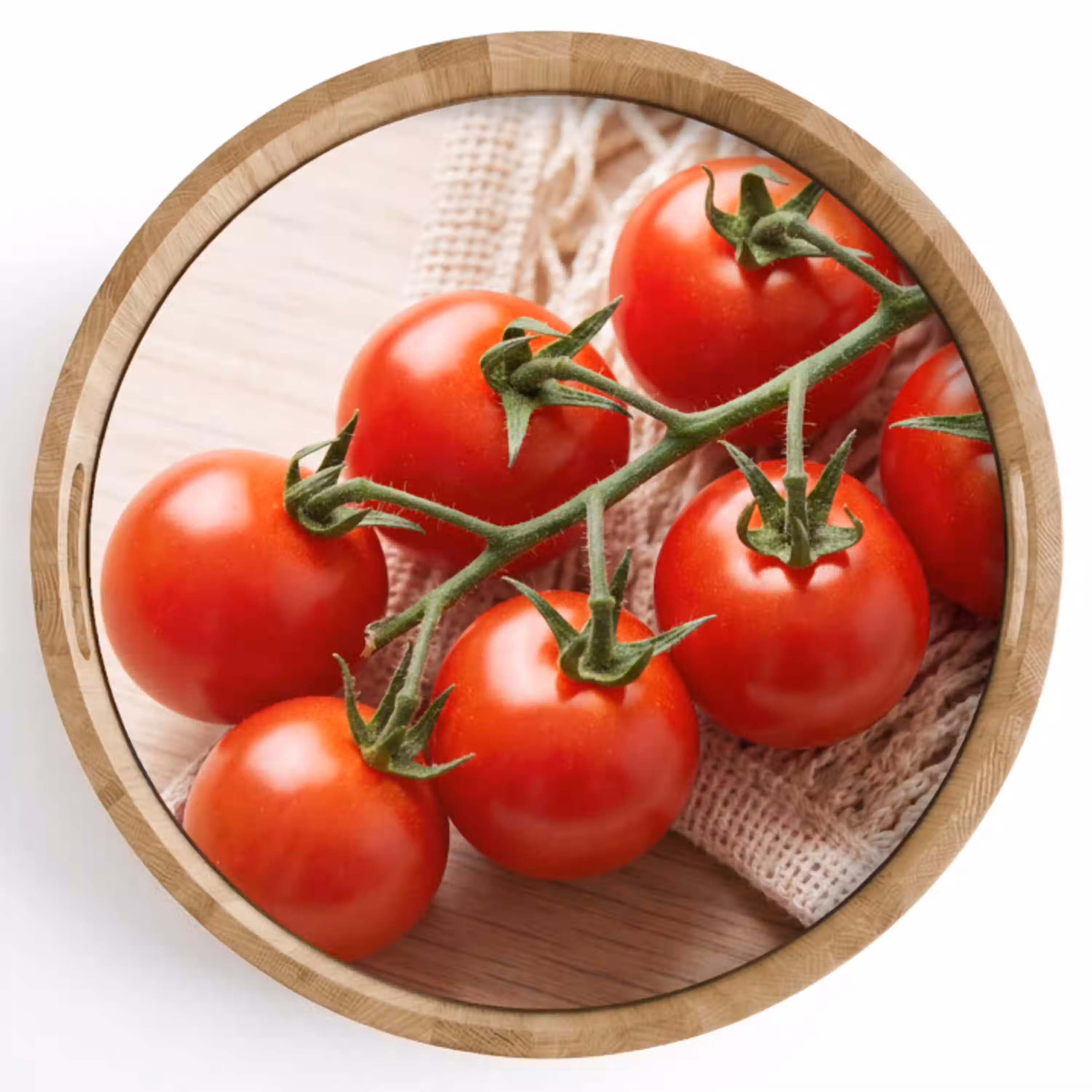 Tomaten - Vers - Eten Dienblad Rond middel -z3d_shopping